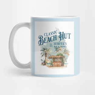 Classic Beach Hut - Surfer's Bar & Drinks Mug